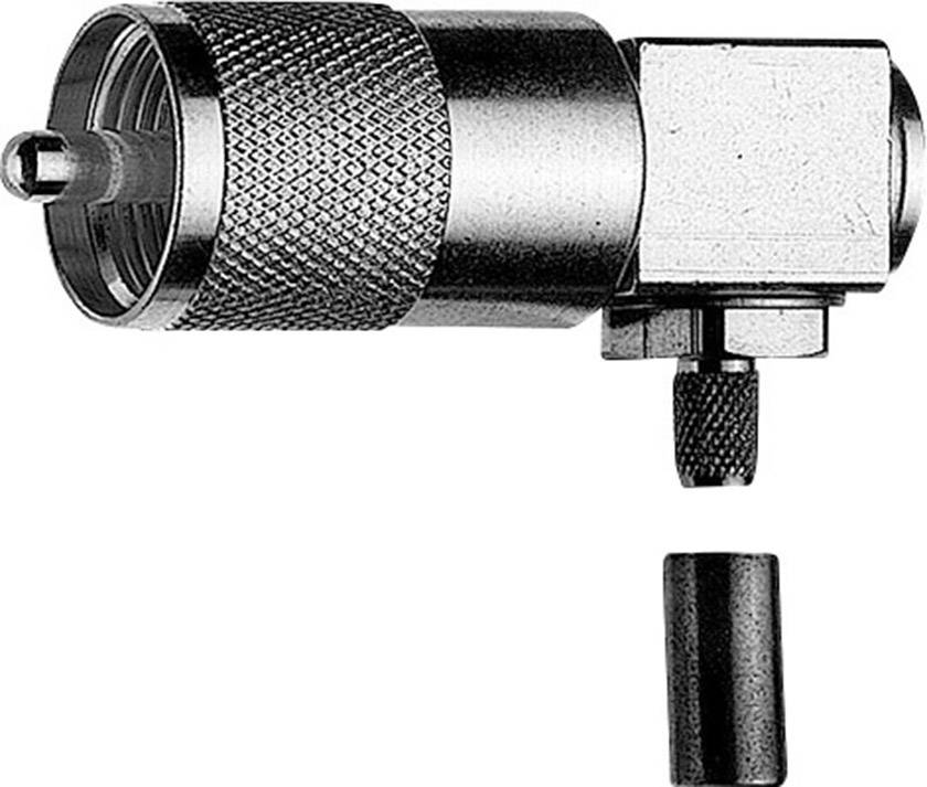 Telegärtner 100024338 100024338 UHF-Steckverbinder Stecker, gewinkelt 50Ω 1St.
