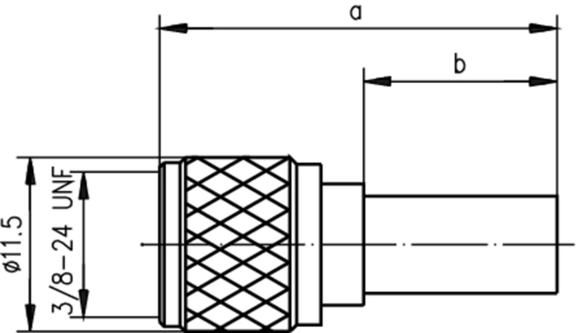 Telegärtner 100027577 100027577 Mini-UHF-Steckverbinder Stecker, gerade 50Ω 1St.