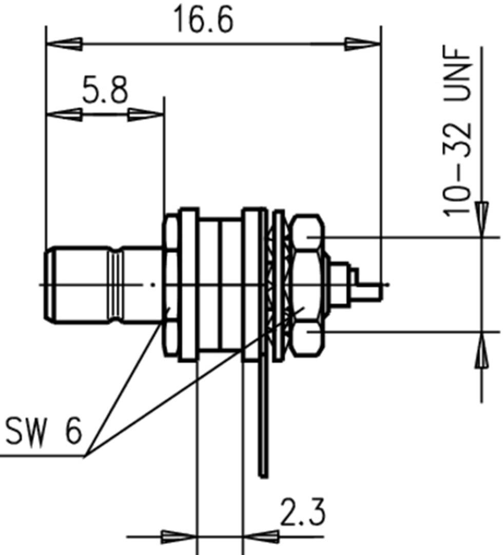 Telegärtner 100024846 100024846 SMB-Steckverbinder Stecker, Einbau 50Ω 1St.