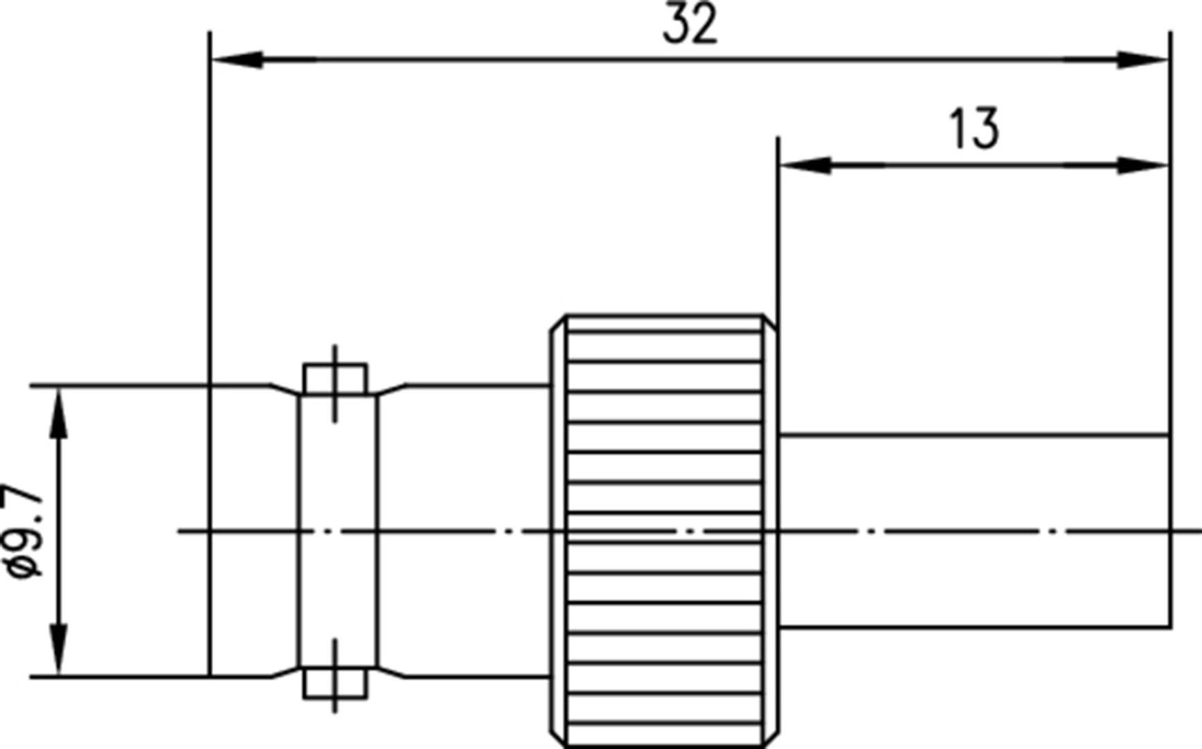 Telegärtner J01003A1262 J01003A1262 BNC-Steckverbinder Buchse, gerade 75 Ω 1 St.