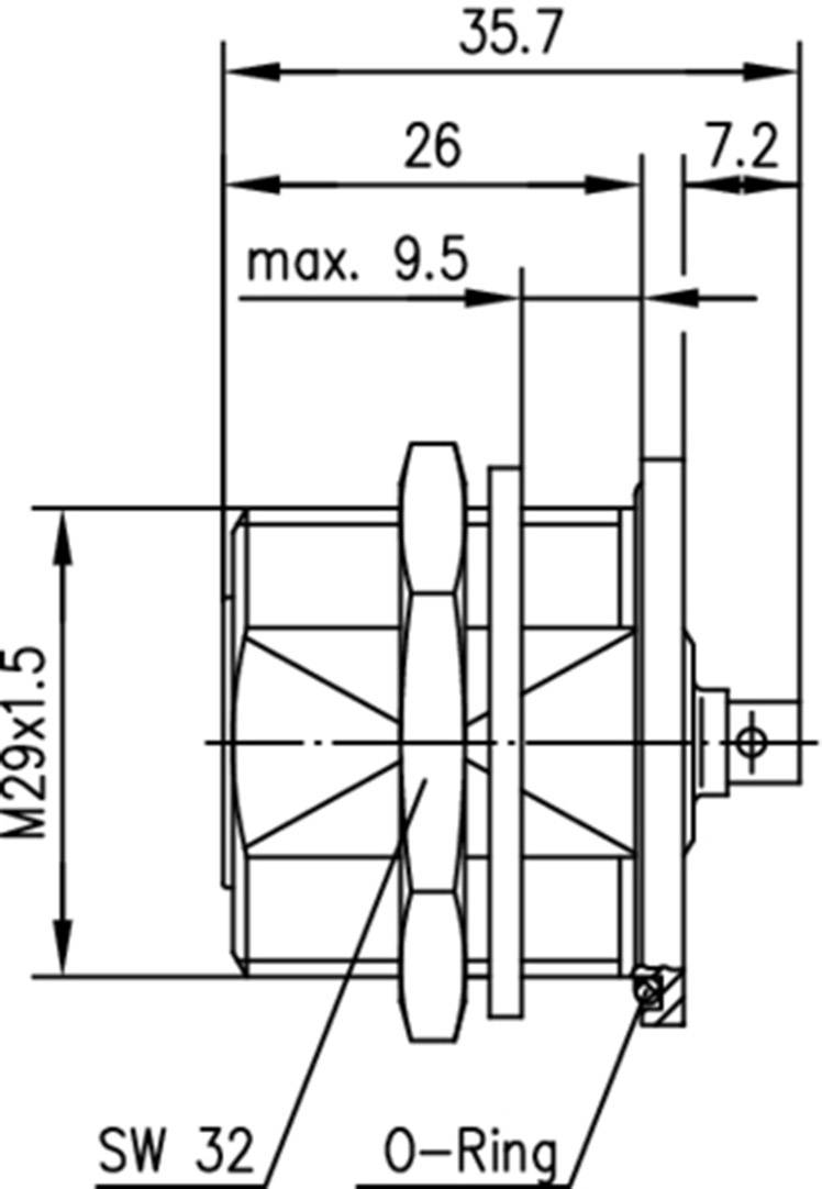 Telegärtner 100024450 100024450 7-16-DIN-Steckverbinder Buchse, Einbau 50Ω 1St.