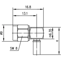 Telegärtner 100024616 100024616 SMA-Steckverbinder Stecker, gewinkelt 50Ω 1St. Telegärtner 100024616 100024616 SMA-Steckverbinder Stecker, gewinkelt 50Ω 1St.