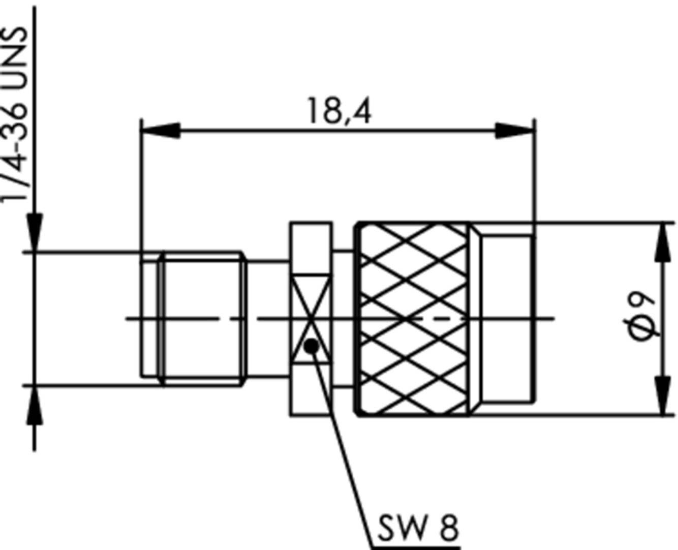 Telegärtner 100024811 100024811 Koax-Adapter SMA-Buchse - SMA-Stecker 1St.