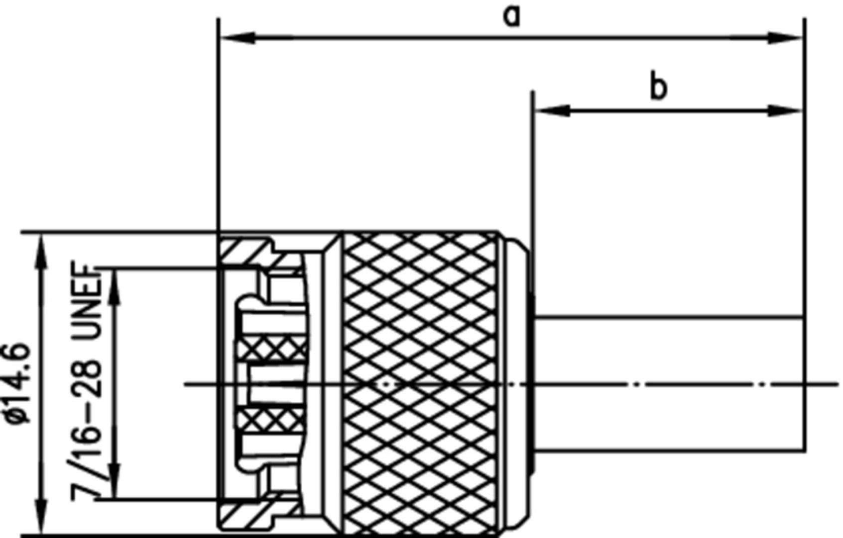 Telegärtner 100023750 100023750 TNC-Reverse-Steckverbinder Stecker, gerade 50Ω 1St.