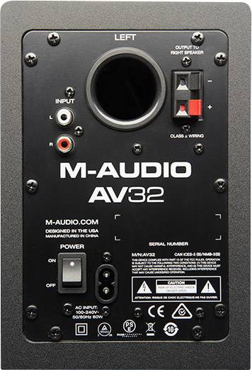 M-Audio AV32 Aktiver Monitor-Lautsprecher 7cm 3 Zoll 10W 1 Paar