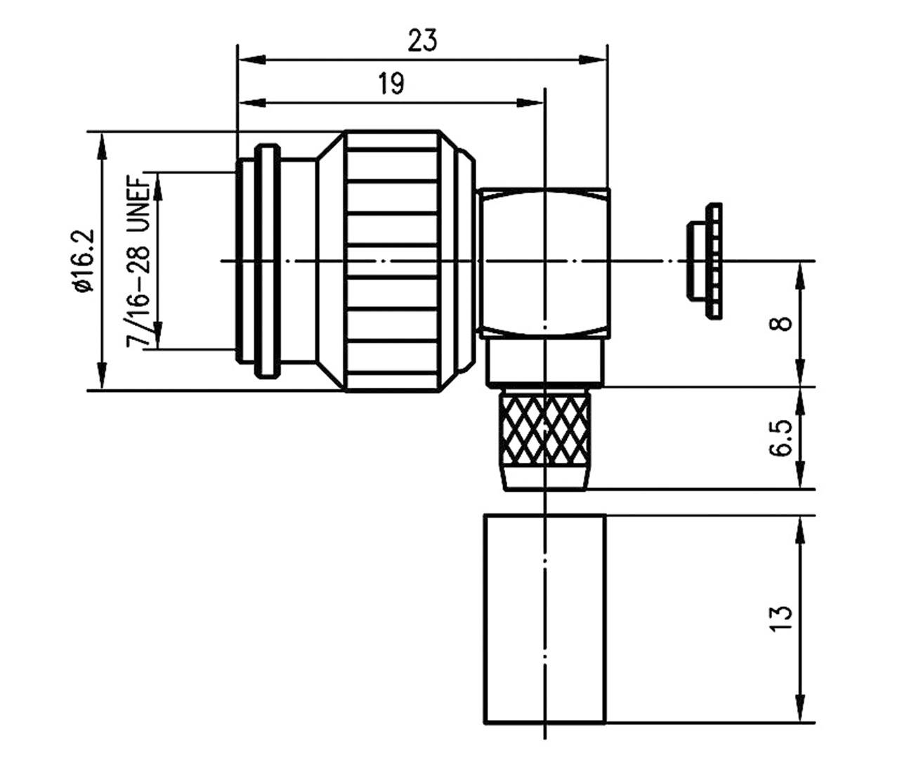 Telegärtner 100023704 100023704 TNC-Steckverbinder Stecker, gewinkelt 50Ω 1St.