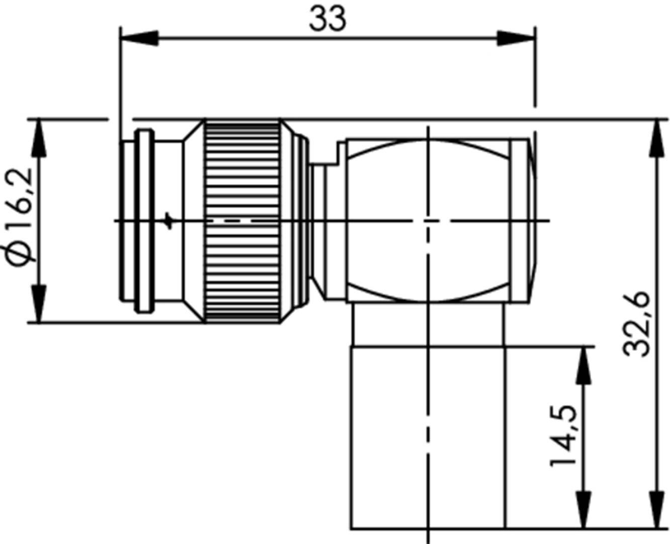 Telegärtner 100023722 100023722 TNC-Steckverbinder Stecker, gewinkelt 50Ω 1St.