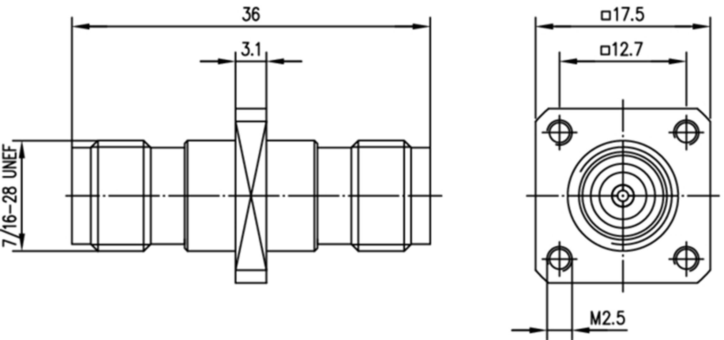 Telegärtner 100023831 100023831 BNC-Adapter TNC-Buchse - TNC-Buchse 1St.