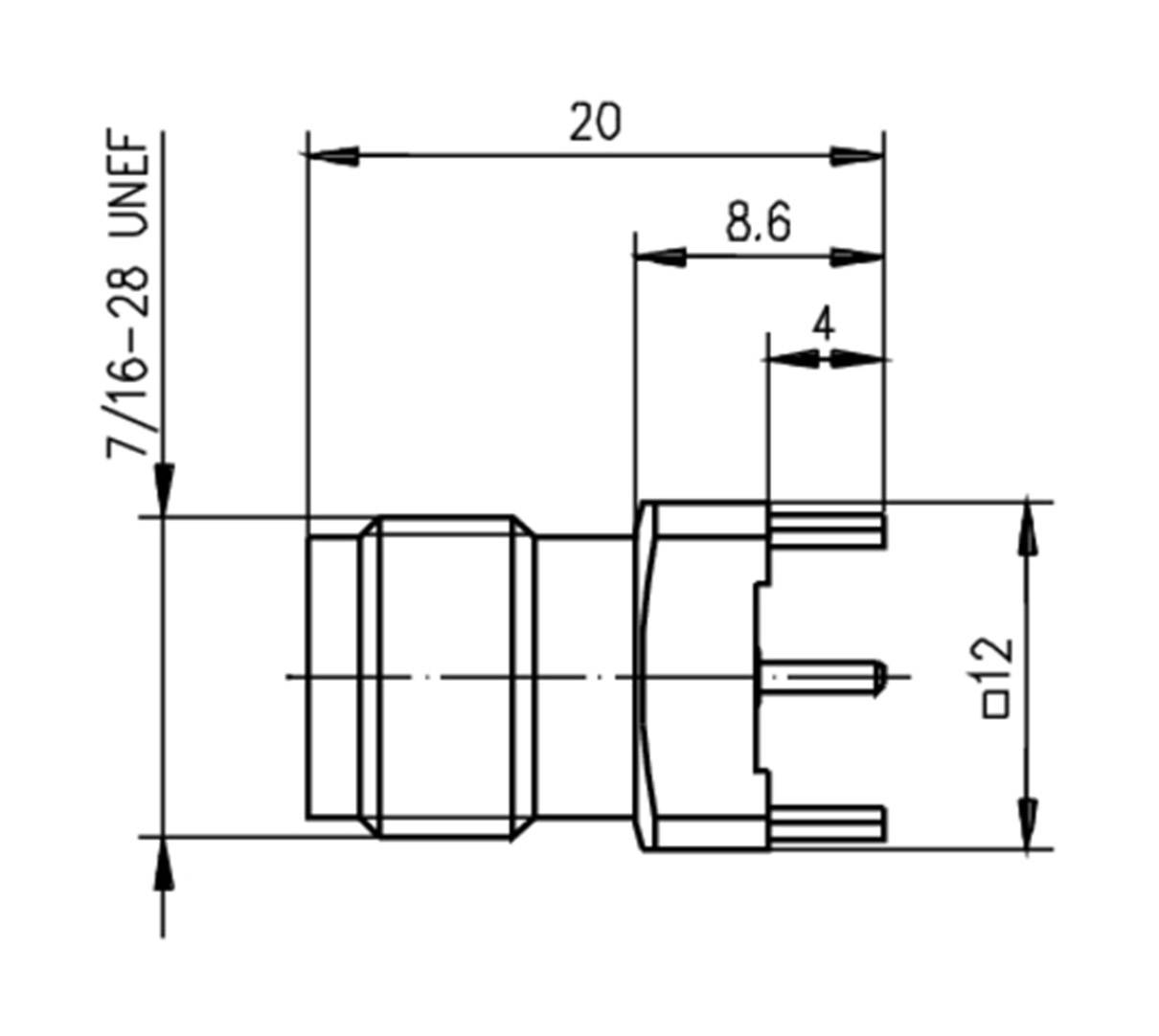 Telegärtner J01013A2946 J01013A2946 TNC-Steckverbinder Buchse, Einbau 75 Ω 1 St.