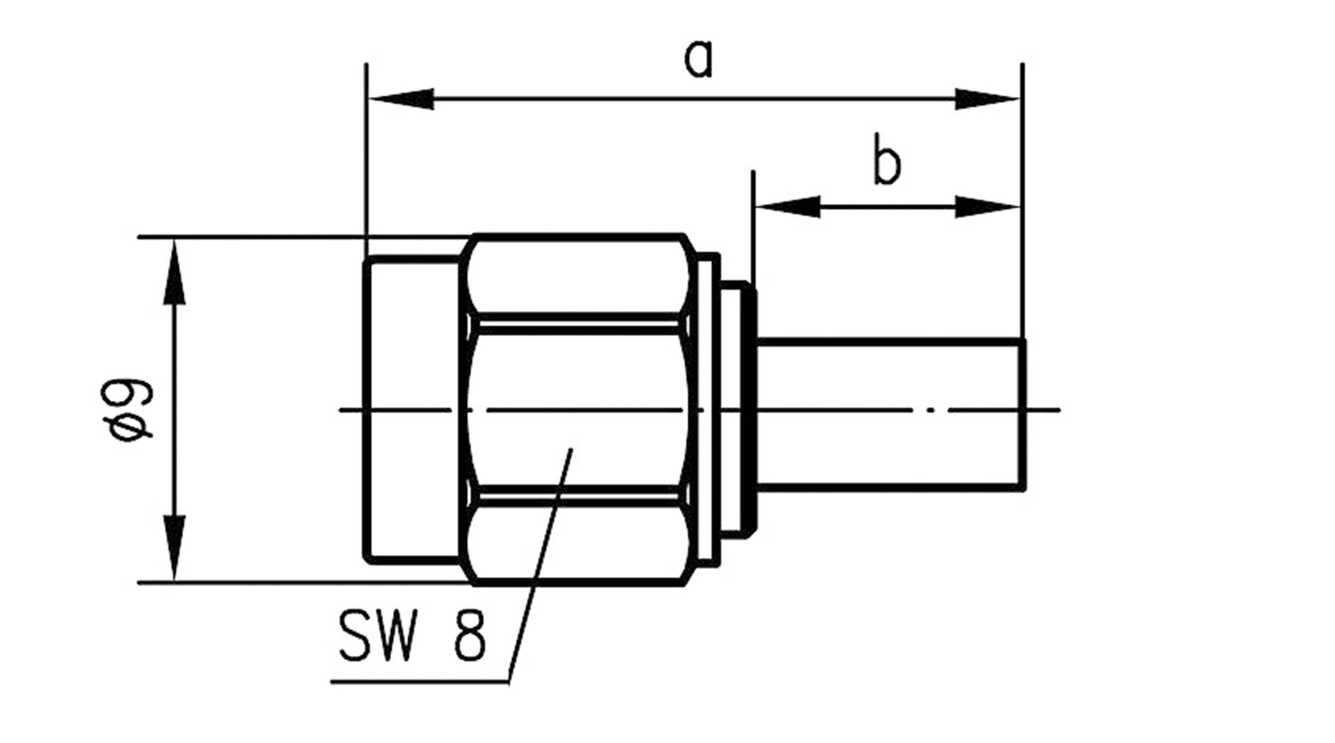 Telegärtner 100027631 100027631 SMA-Steckverbinder Stecker, gerade 50Ω 1St.
