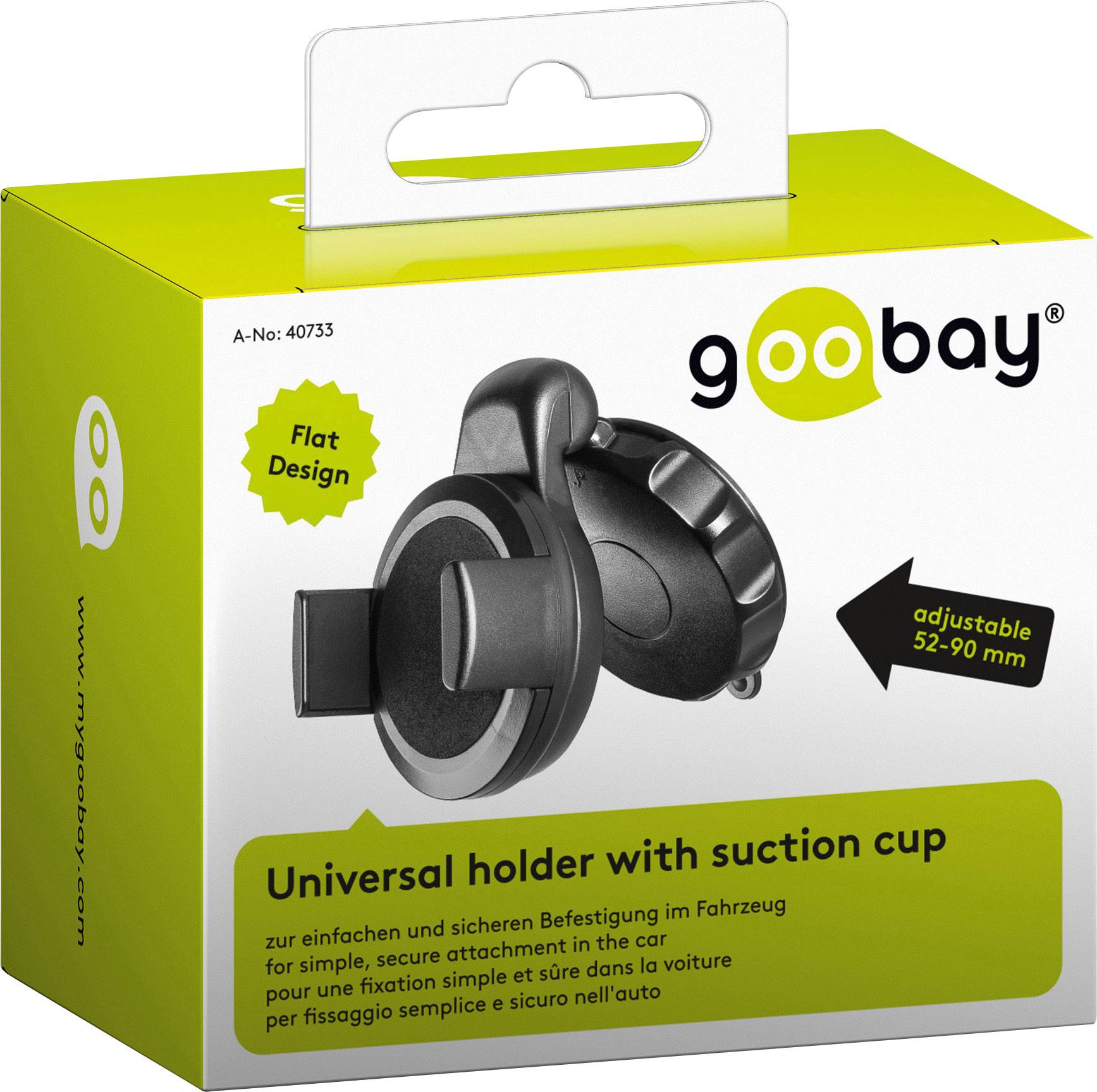 Goobay Universalhalter für Smartphones Handy-Kfz-Halterung