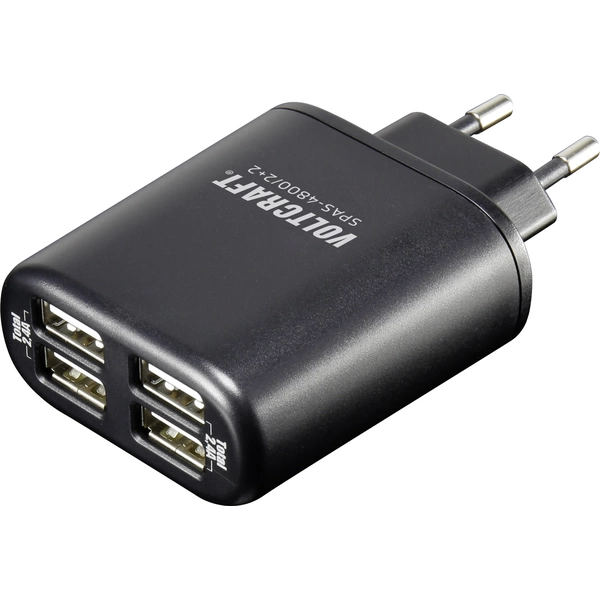 VOLTCRAFT SPAS-4800/2+2 SPAS-4800/2+2 USB-Ladegerät Steckdose Ausgangsstrom (max.) 4800mA 4 x USB VOLTCRAFT SPAS-4800/2+2 SPAS-4800/2+2 USB-Ladegerät Steckdose Ausgangsstrom (max.) 4800mA 4 x USB
