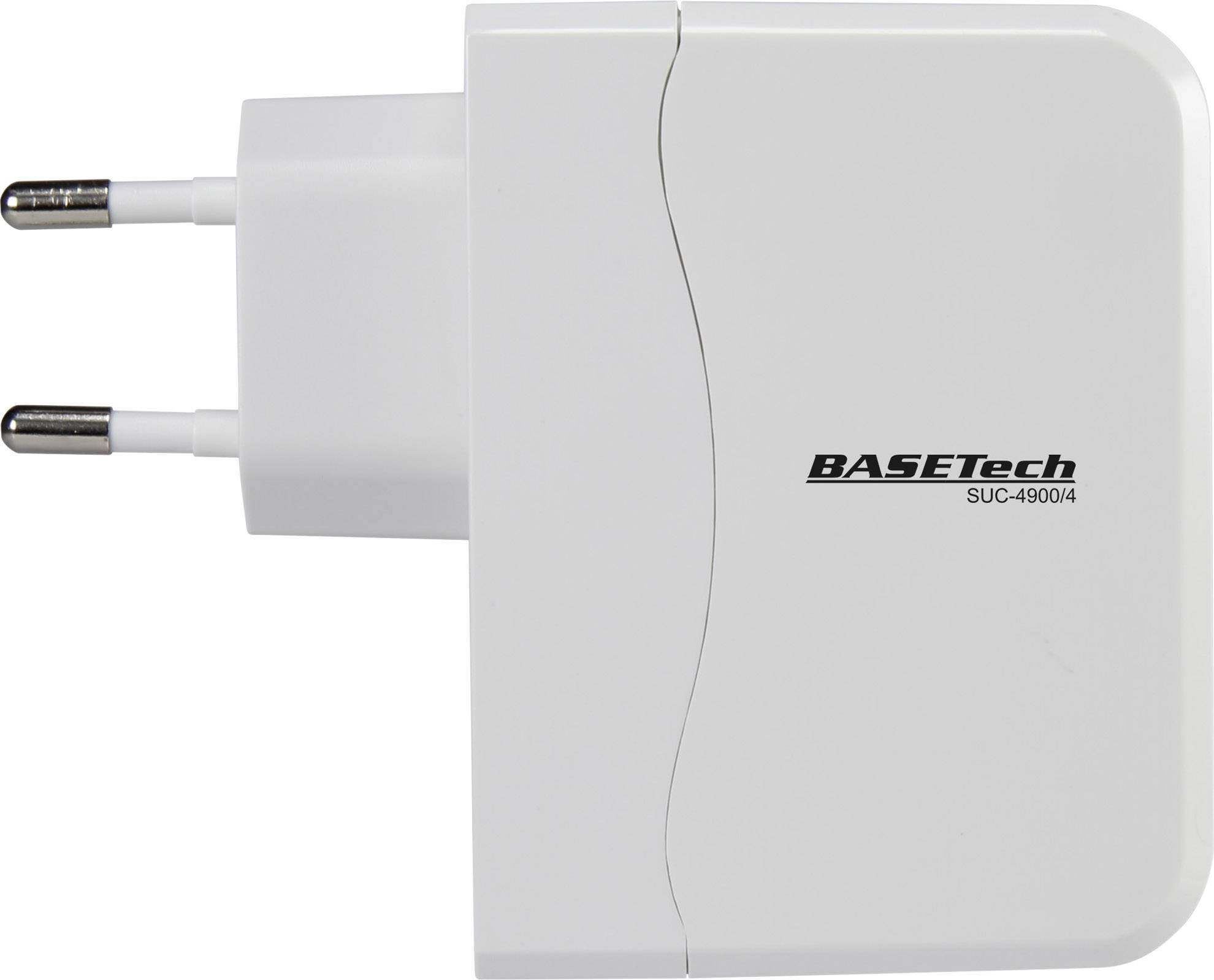 Basetech SUC-4900/4 SUC-4900/4 USB-Ladegerät Steckdose Ausgangsstrom (max.) 4900mA 4 x USB
