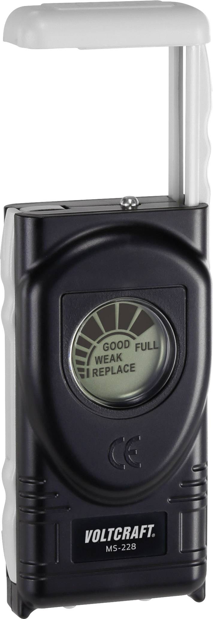 VOLTCRAFT Batterietester MS228 Messbereich (Batterietester) 1,5 V, 1,55 V, 9V Batterie MS228