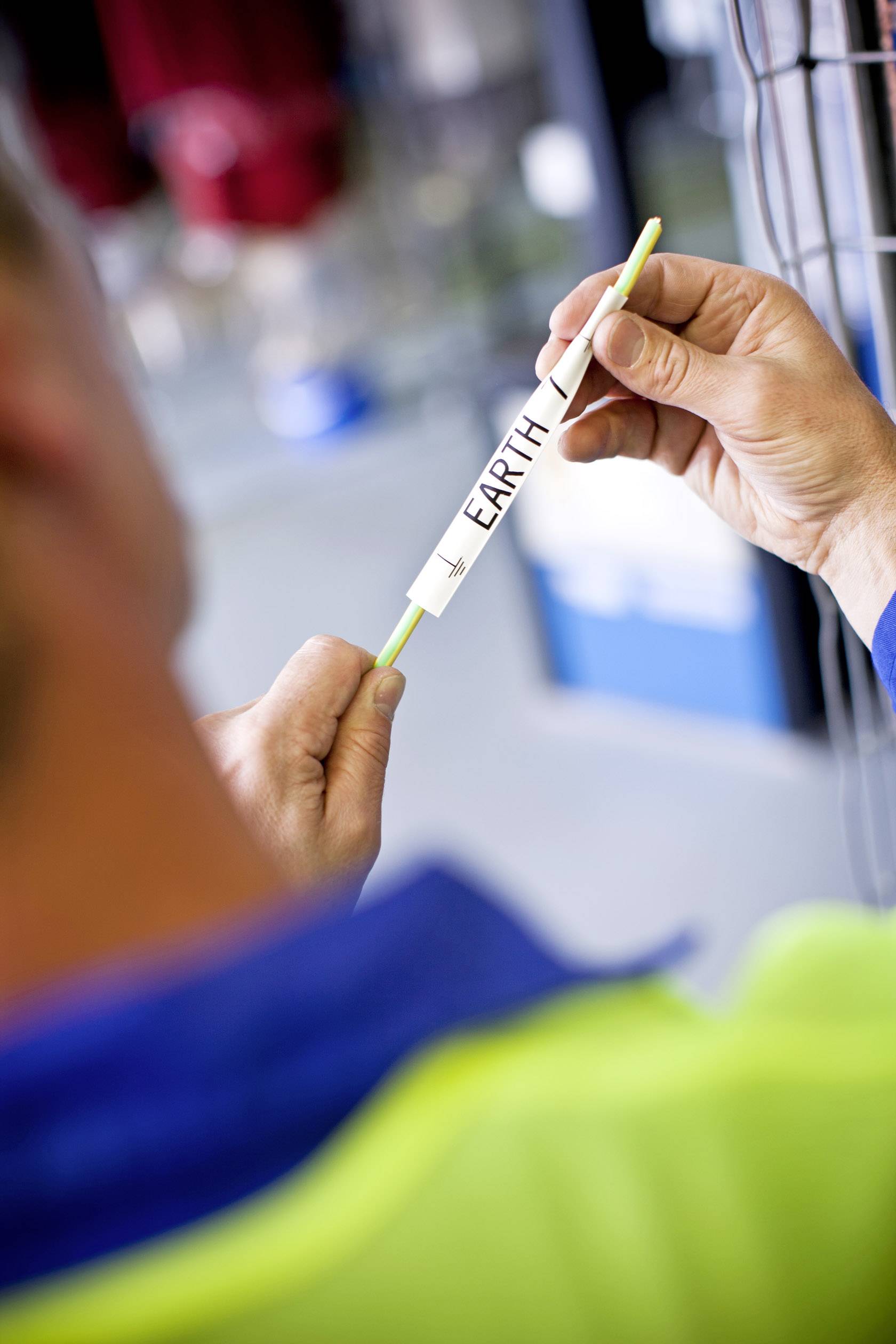 Brother Schriftband Wärme-Schrumpfschlauch HSe HSe-241 Bandfarbe: Weiß Schriftfarbe:Schwarz 17.7mm 1.5m