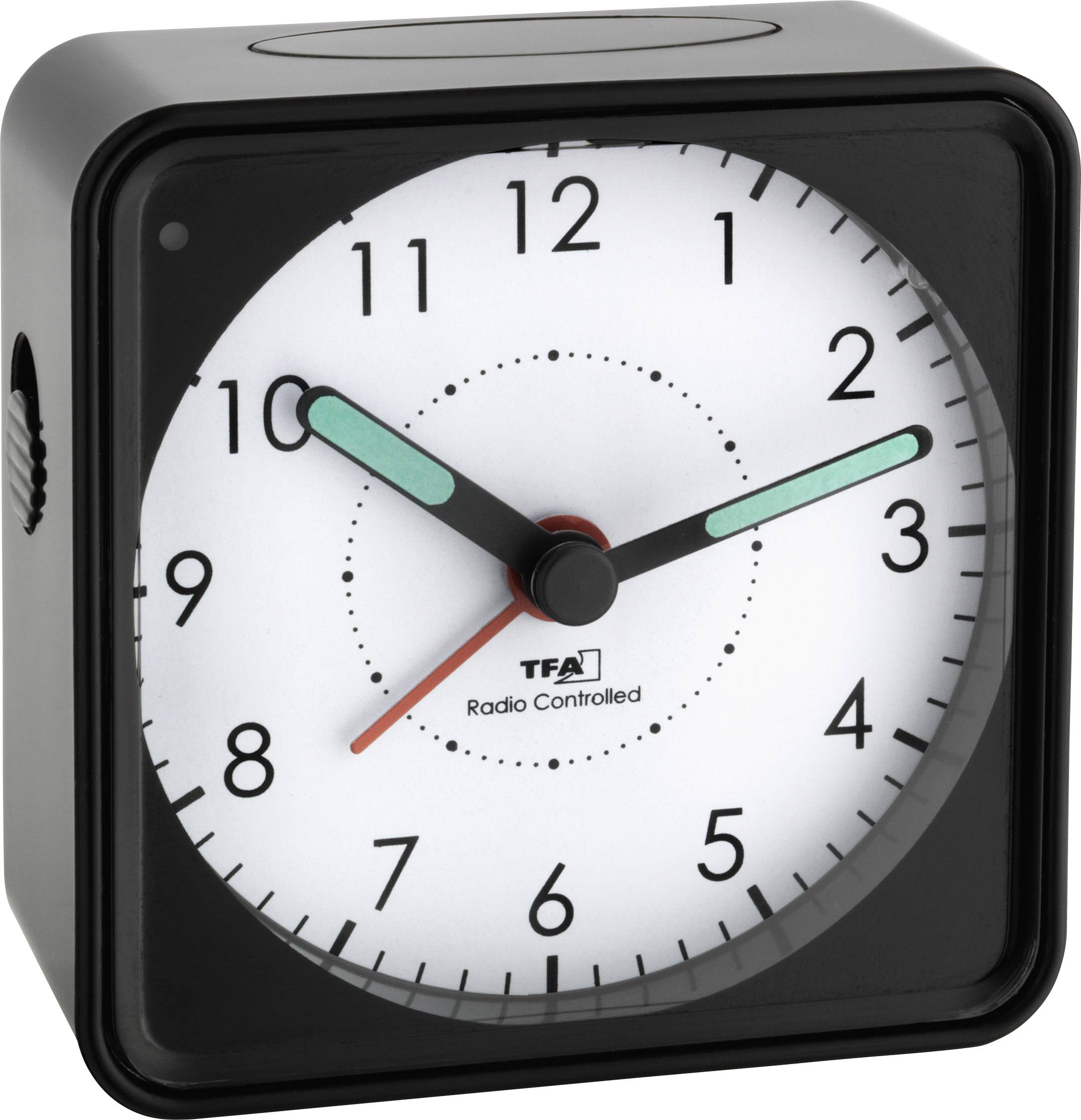 TFA Dostmann 60.1510.01 Funk Wecker Schwarz Fluoreszierend Zeiger