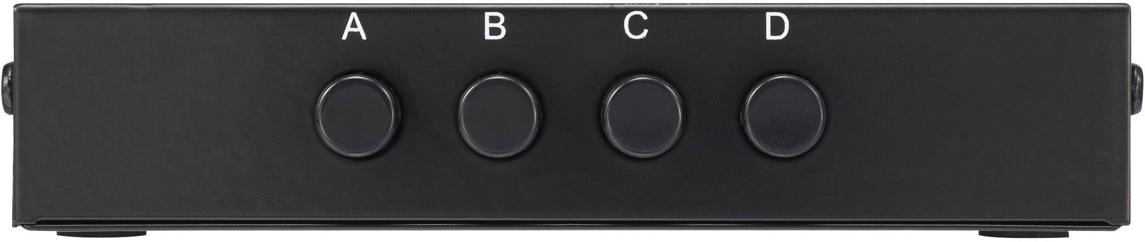 Renkforce 4 Port USB 2.0-Umschalter Schwarz