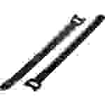 Basetech 98001c370 Klettkabelbinder zum Bündeln Haft- und Flauschteil (L x B) 150mm x 13mm Schwarz