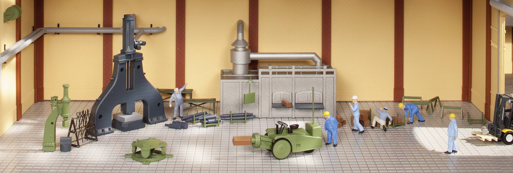 Auhagen 80109 H0 Dampfhammer mit Zubehör Bausatz