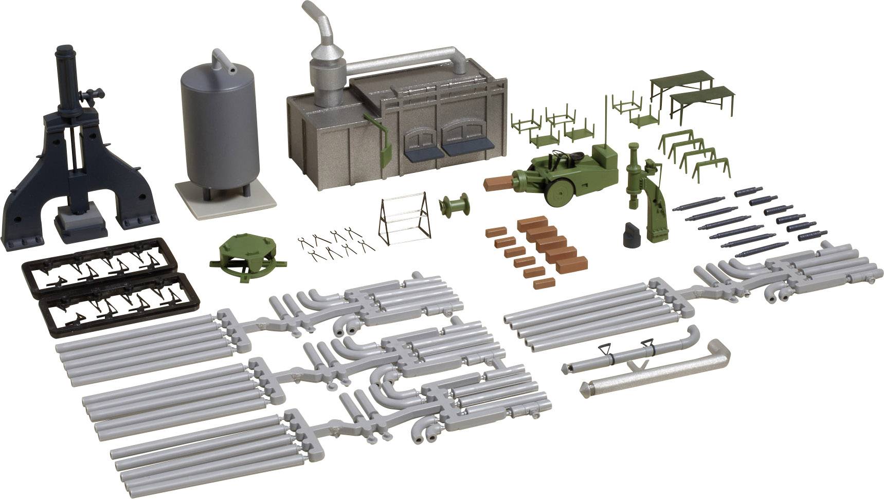 Auhagen 80109 H0 Dampfhammer mit Zubehör Bausatz