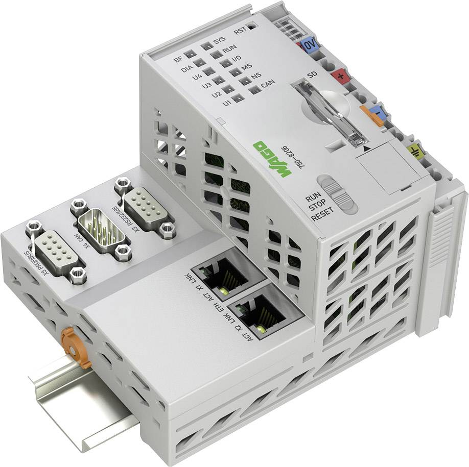 WAGO PFC200 2ETH RS CAN DPS SPS-Controller 750-8206 1 St.