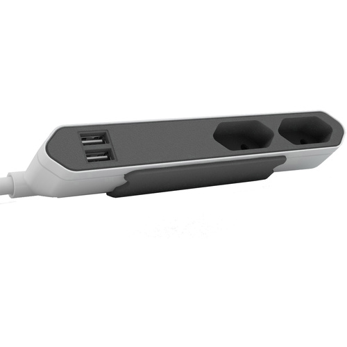 Multiprise Segula PowerBar USB 50435 blanc, gris