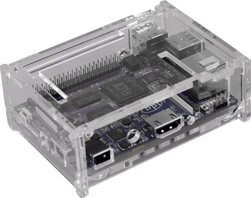 Joy-it BananaPIM2-Case1 SBC-Gehäuse Passend für (Entwicklungskits): Banana Pi Transparent