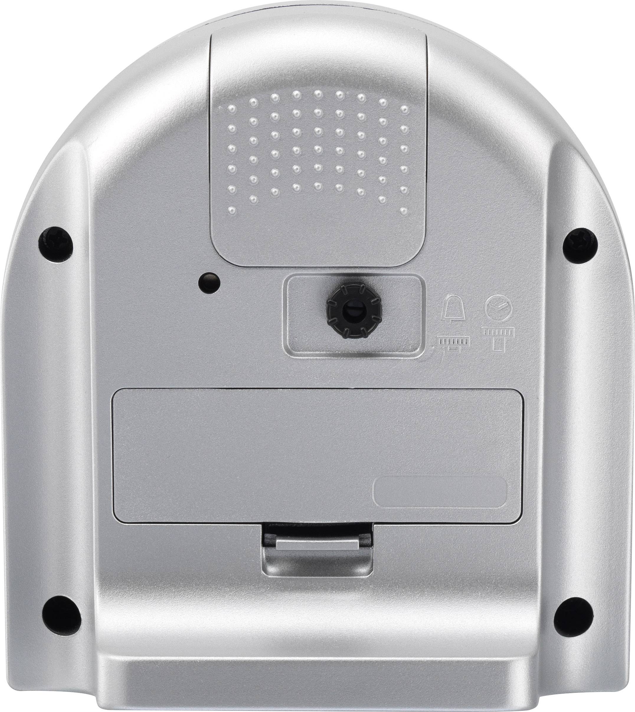 Eurochron EQW 7900 Quarz Wecker Grau Alarmzeiten 1