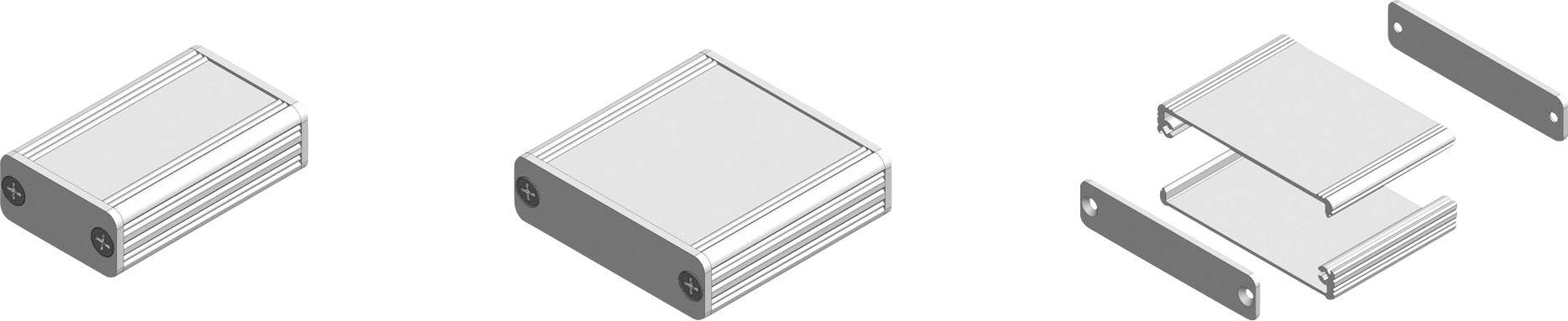 Fischer Elektronik AKG 55 24 50 ME 10023383 Profil-Gehäuse 50 x 55 x 24 Aluminium eloxiert Natur 1St.