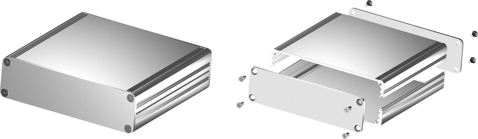 Fischer Elektronik AKG 105 22 160 ME 10023218 Profil-Gehäuse 160 x 105 x 22 Aluminium eloxiert Natur 1St.