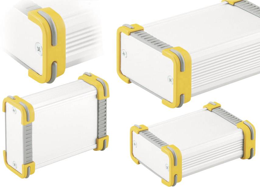 Fischer Elektronik FR 55 25 100 ME 10035341 Profil-Gehäuse 114 x 63.6 x 33 Aluminium Natur, Gelb 1St.