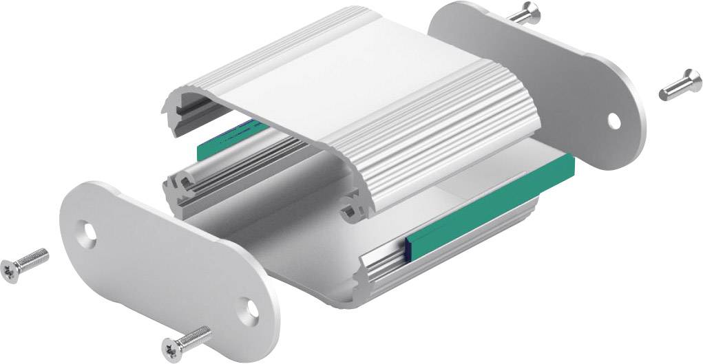 Fischer Elektronik TON 61 26 100 SA TB 10078570 Profil-Gehäuse 100 x 61.3 x 26 Aluminium eloxiert Schwarz 1St.