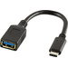 Adaptateur USB 3.0 LogiLink CU0098 - [1x USB-C® mâle - 1x USB 3.0 femelle type A] - 15.00 cm - noir