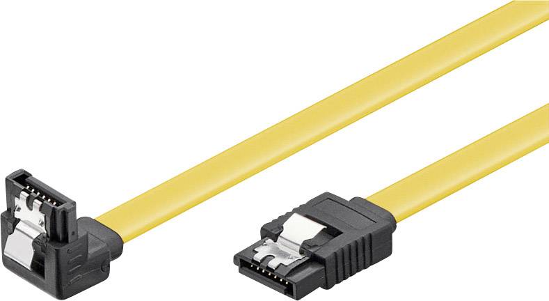 Goobay Festplatten Anschlusskabel [1x SATA-Buchse 7pol. - 1x SATA-Buchse 7pol.] 10.00 cm Gelb