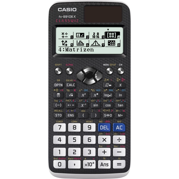 Casio fx-991DE X CLASSWIZ Technisch wissenschaftlicher Rechner Schwarz Display (Stellen): 12solarbetrieben, batteriebetrieben Casio fx-991DE X CLASSWIZ Technisch wissenschaftlicher Rechner Schwarz Display (Stellen): 12solarbetrieben, batteriebetrieben