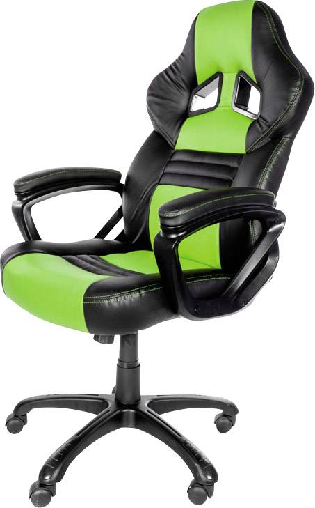 Arozzi Monza Gaming Chair Schwarz-Grün Gaming-Stuhl Schwarz, Grün