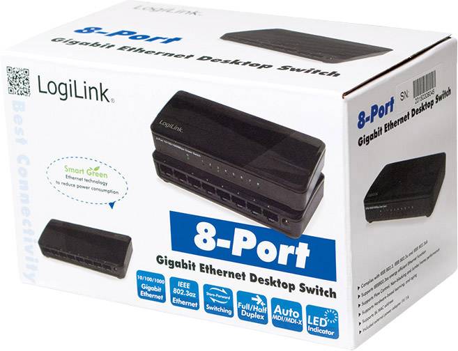 LogiLink NS0106 Netzwerk Switch NS0106 8 Port 1 GBit/s