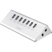 LogiLink UA0225 7 Port USB 2.0-Hub Silber