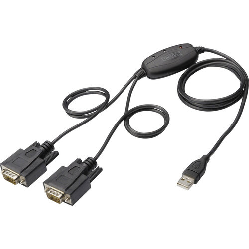 Digitus USB 1.1, Seriell Adapter [1x USB 2.0 Stecker A - 2x D-SUB-Stecker 9pol.]