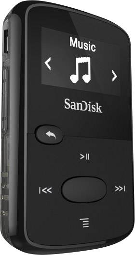 SanDisk Clip Jam™ MP3-Player 8GB Schwarz Befestigungsclip, FM Radio
