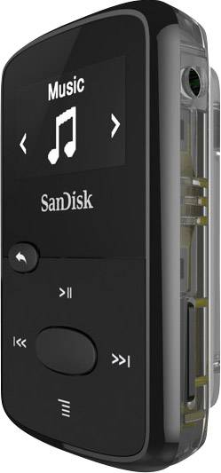 SanDisk Clip Jam™ MP3-Player 8GB Schwarz Befestigungsclip, FM Radio