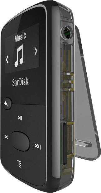 SanDisk Clip Jam™ MP3-Player 8GB Schwarz Befestigungsclip, FM Radio