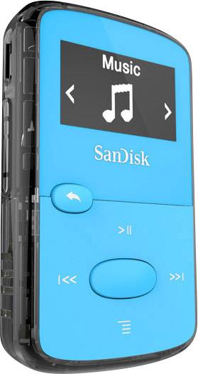 SanDisk Clip Jam™ MP3-Player 8 GB Blau Befestigungsclip, FM Radio