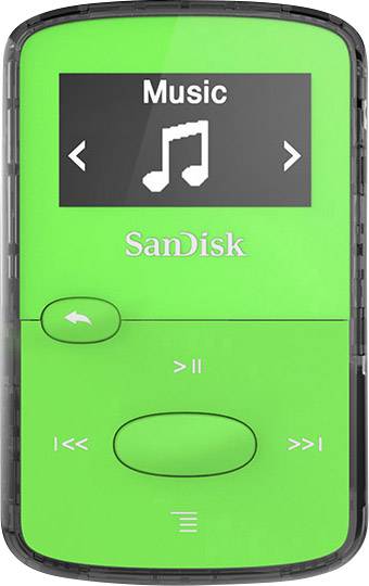 SanDisk Clip Jam™ MP3-Player 8 GB Grün Befestigungsclip, FM Radio