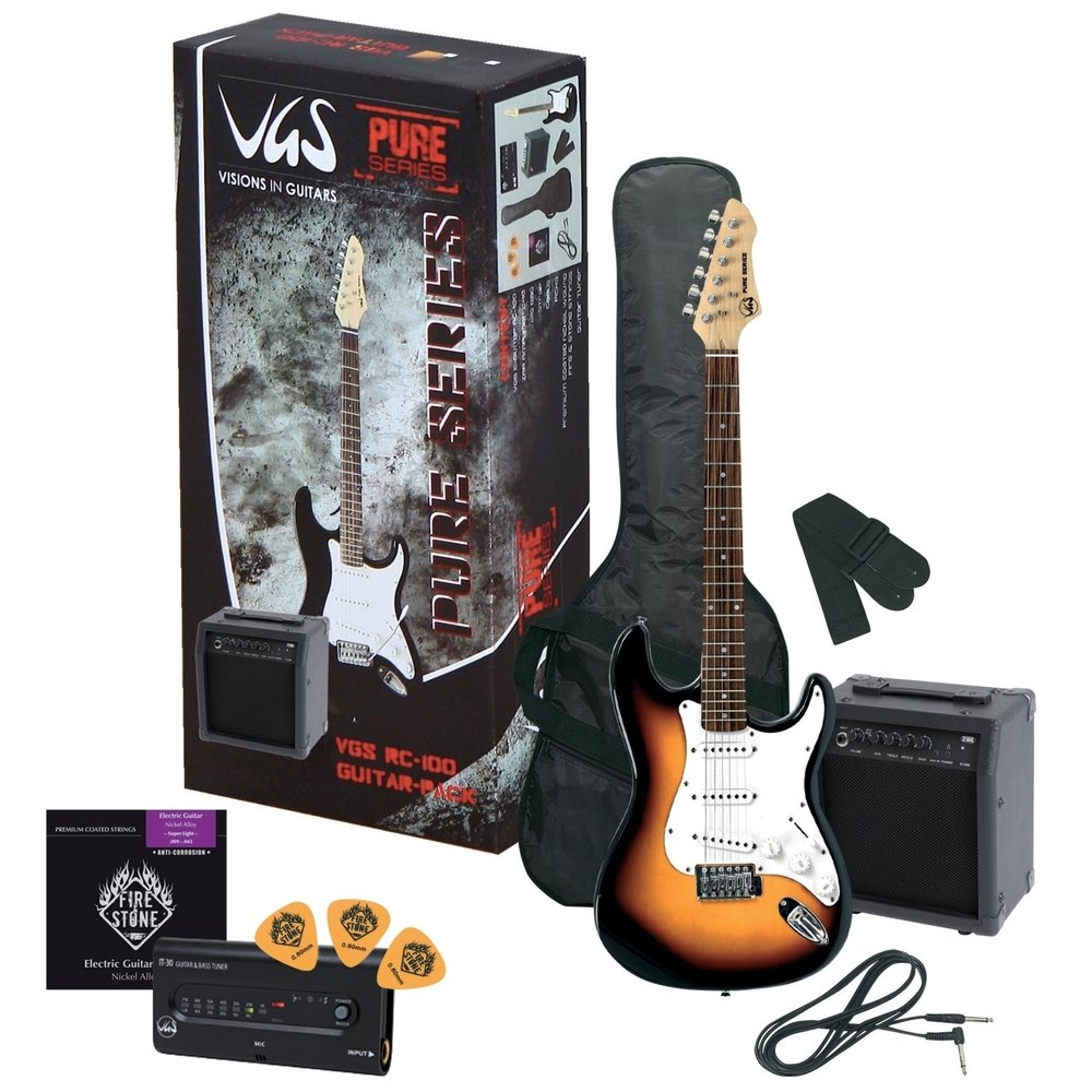 GEWA VGS RC-100 GUITAR PACK E-Gitarre Sunburst