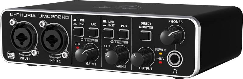 Audio Interface Behringer UMC202HD Monitor-Controlling