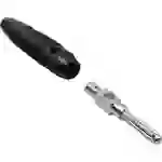 TRU Components Büschelstecker Stecker, gerade Stift-Ø: 4mm Schwarz 1St. TRU Components Büschelstecker Stecker, gerade Stift-Ø: 4mm Schwarz 1St.