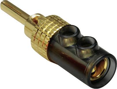 BKL Electronic 0106008 Bananenstecker Stecker, gerade Stift-Ø: 4 mm Schwarz 1 St.