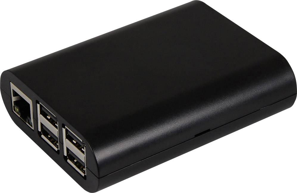 Joy-it RB-CASE+04B SBC-Gehäuse Passend für (Entwicklungskits): Raspberry Pi Schwarz