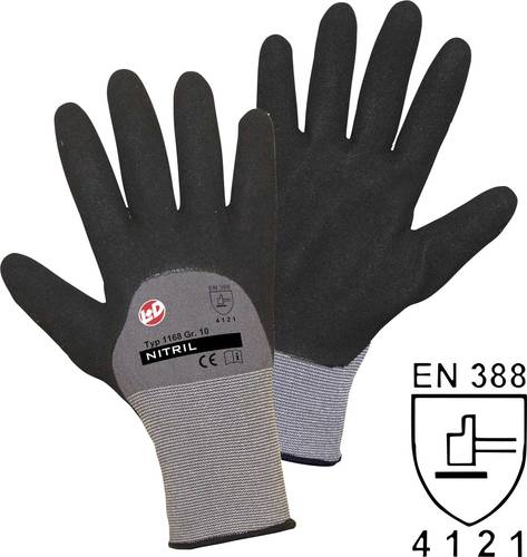 Worky L+D Nitril Double Grip 1168 Nylon Arbeitshandschuh Größe (Handschuhe): 7, S EN 388 CAT II 1